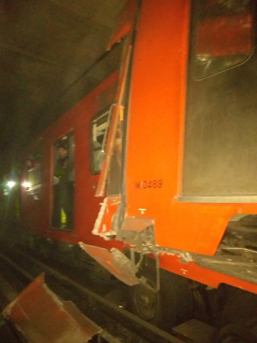 Una persona muerta, 10 lesionadas y 4 prensadas por choque de vagones en Línea 3 del Metro