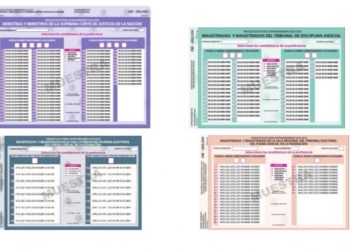 Aprueba INE cuatro diseños de boletas para elección del Poder Judicial