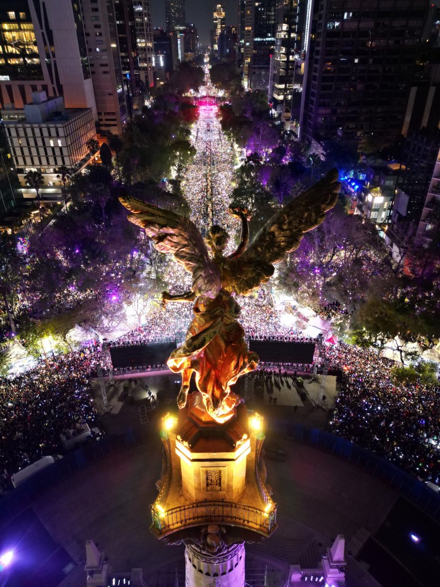 Más de 200 mil personas despidieron 2024 en el Ángel con el High Energy de Polymarchs