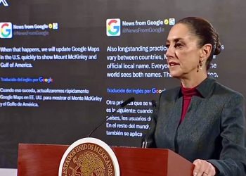 Envía Sheinbaum carta a Google para explicar origen del Golfo de México