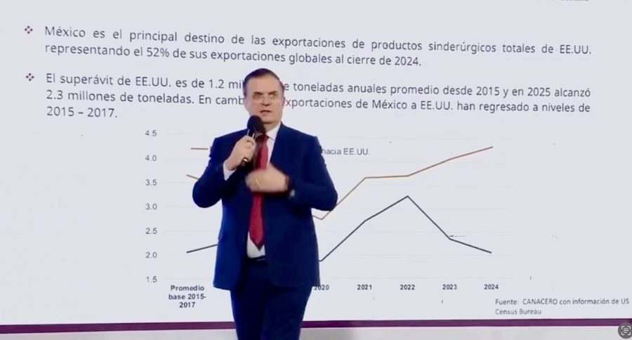 “No se justifican aranceles de EU al acero y al aluminio”: Ebrard; “es injusto”