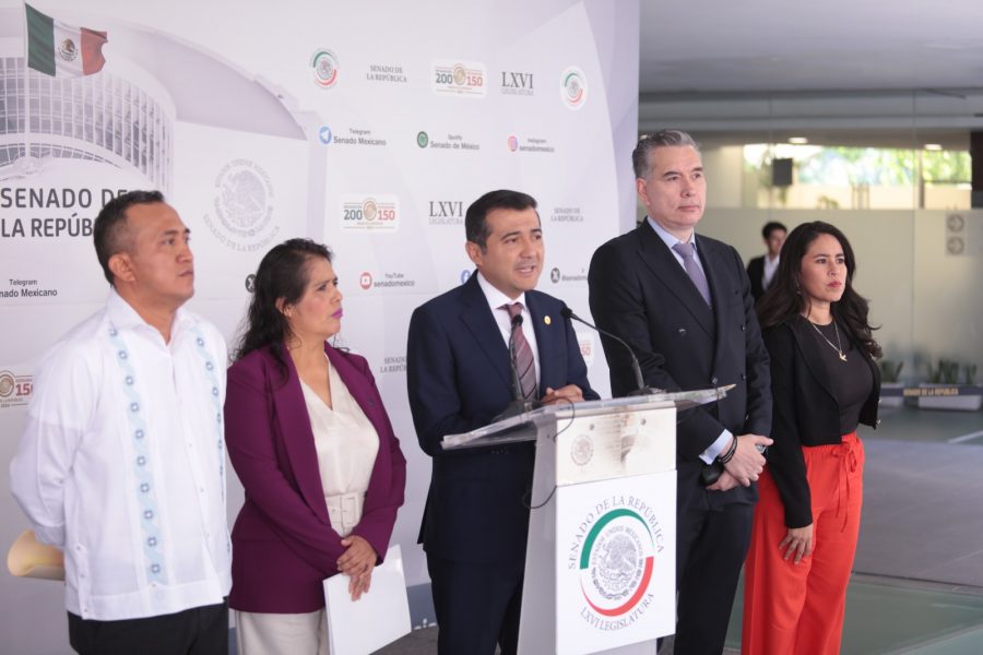 Defienden senadores de Morena y Partido Verde gobernabilidad y Estado de derecho en Oaxaca