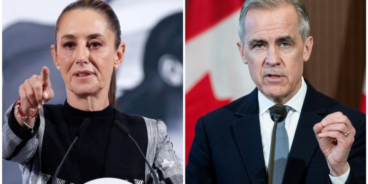 Conversan Sheinbaum y Carney sobre comercio y soberanía ante aranceles de Trump