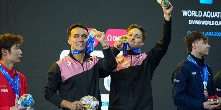 Ganan Celaya y Olvera primer oro para México en Copa Mundial de Clavados