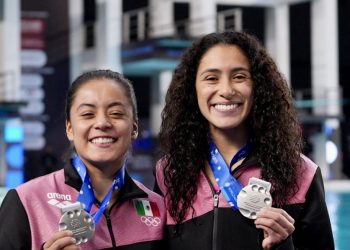 Las mexicanas Gabriela Agúndez y Alejandra Estudillo se cuelgan la plata en la Copa del Mundo de Clavados