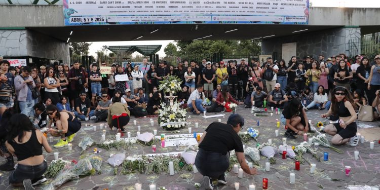Protestan por “negligencia” en accidente en el que murieron Miguel Ángel y Berenice en el Festival Axe Ceremonia