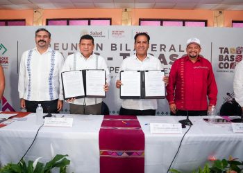 Firman Eduardo Ramírez y Javier May acuerdo de salud para beneficiar a Chiapas y Tabasco