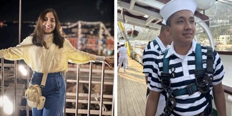 América Yamilet y Adal Jair, los cadetes que murieron en accidente del buque Cuauhtémoc en Nueva York