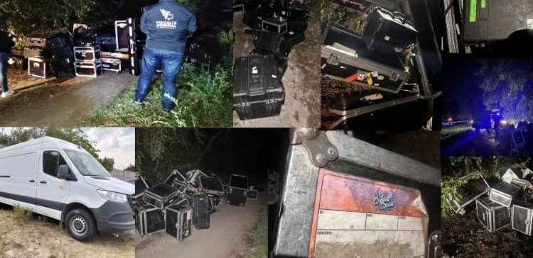 Recupera Fiscalía de Puebla equipo e instrumentos robados a Los Ángeles Azules