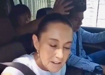 “¡Claudia, regrésanos la comida chatarra!”, niño sorprende a Sheinbaum en su visita a SLP