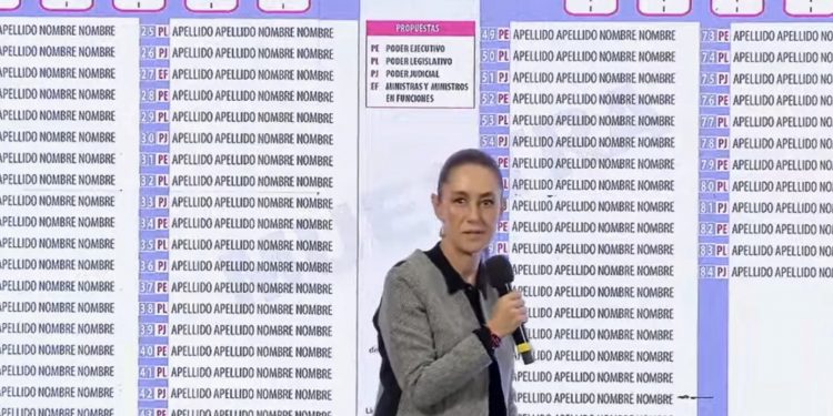 Sheinbaum pide participación masiva en elección para elegir ministros, magistrados y jueces