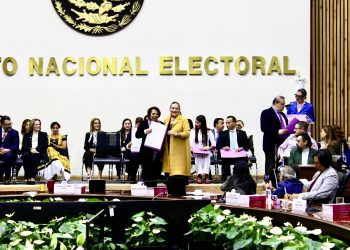 INE avala elección del Tribunal de Disciplina Judicial; “si hay corrupción se detendrá a tiempo”: Celia Maya
