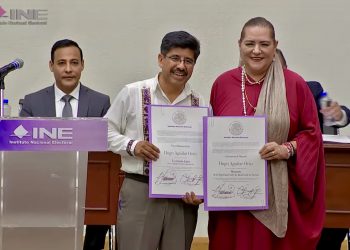INE entrega constancias a ministras y ministros electos; Hugo Aguilar pide voto de confianza para nueva Suprema Corte