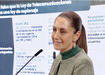 Sheinbaum: reformas no permiten espionaje; geolocalización sigue bajo control judicial