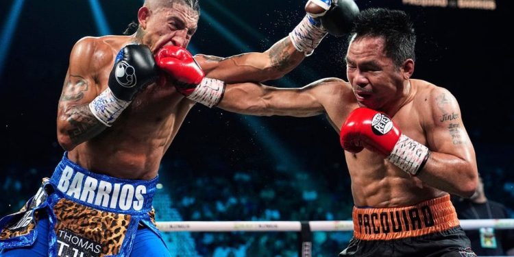 Pacquiao, cerca de la hazaña, pero Barrios retiene título welter del CMB tras polémico empate