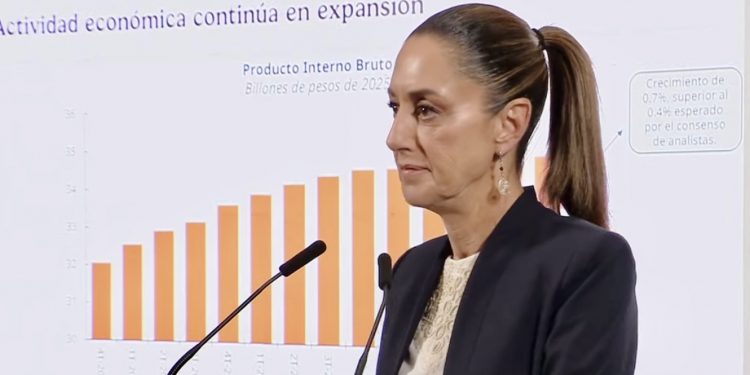 Sheinbaum celebra solidez económica y crecimiento mayor al esperado en segundo trimestre