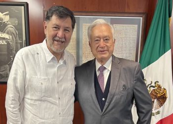 Fernández Noroña recibe a Bartlett; “me visitó un patriota”