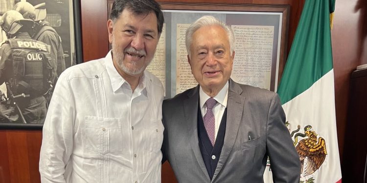 Fernández Noroña recibe a Bartlett; “me visitó un patriota”