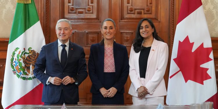 Sheinbaum se reúne con ministros canadienses para fortalecer relación bilateral en medio de tensiones con EEUU
