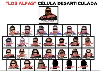 Desarticulan célula criminal “Los Alfas” en el Valle de Toluca; hay 27 detenidos