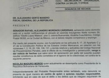 Alejandro Moreno denuncia ante la FGR a Nicolás Maduro por vínculos con crimen organizado y narcopolíticos de Morena