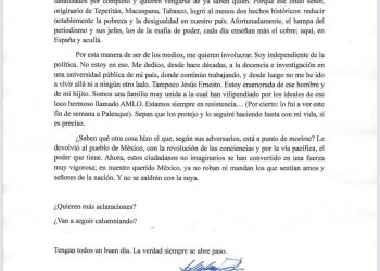 Beatriz Gutiérrez Müller desmiente que viva en España y defiende a López Obrador