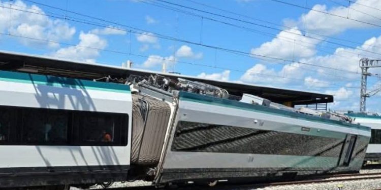 Percance en Izamal, Tren Maya se descarrila sin dejar heridos