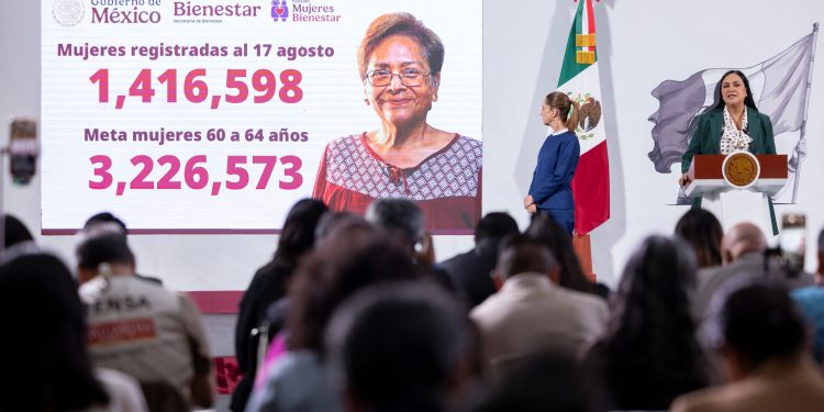Avanza registro de la Pensión Mujeres Bienestar, más de 1.4 millones inscritas en agosto