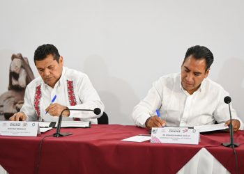 Eduardo Ramírez y Javier May refuerzan estrategia conjunta contra la delincuencia en Chiapas y Tabasco