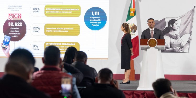 García Harfuch: Estrategia Nacional contra la Extorsión ha permitido detener a más de 200 personas