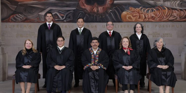 SCJN difunde primera imagen oficial de los nueve ministros electos por voto popular