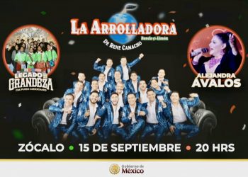 Anuncia Sheinbaum a La Arrolladora para animar el Zócalo en la celebración del 15 de septiembre