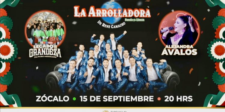 Anuncia Sheinbaum a La Arrolladora para animar el Zócalo en la celebración del 15 de septiembre