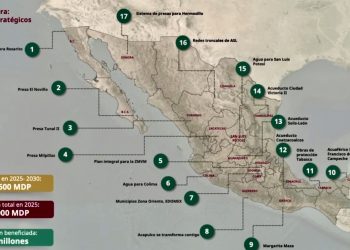 Avanzan 17 proyectos estratégicos de agua en el país: Conagua