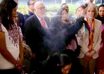 Laura Itzel Castillo destaca acuerdo de seguridad con EU y participa ritual de purificación en el Senado