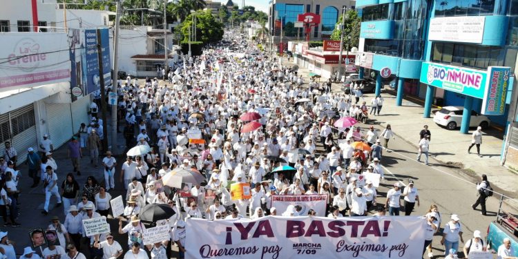 Alejandro Moreno: Marcha por la paz en Sinaloa es el grito desesperado de un pueblo que ya no puede más