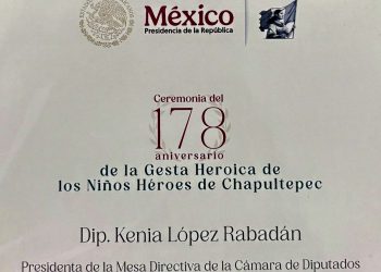 Kenia López Rabadán representará al Congreso en el aniversario de los Niños Héroes