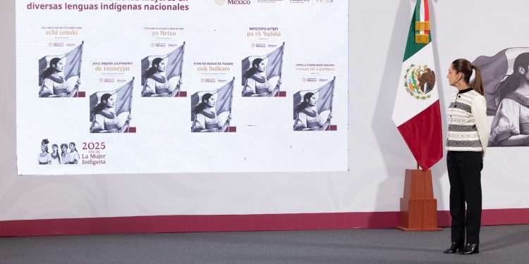 Sheinbaum conmemora el Día Internacional de la Mujer Indígena y presenta la Cartilla de los Derechos de las Mujeres en 35 lenguas originarias