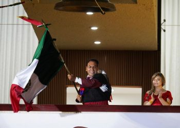 ¡Viva la paz de Chiapas!, Eduardo Ramírez encabezó su primer Grito de Independencia