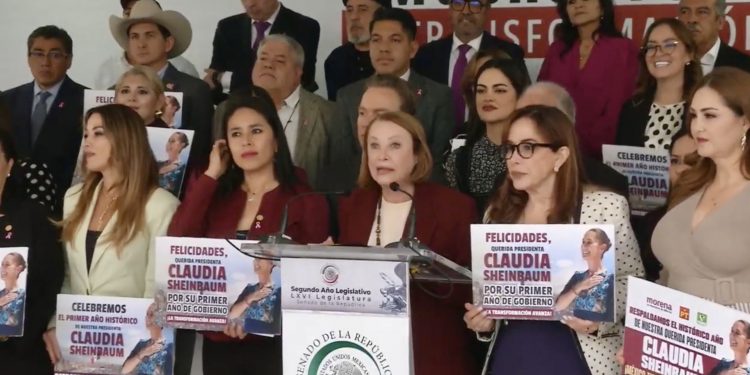 Morena celebra primer aniversario del gobierno de Claudia Sheinbaum y avances de la Cuarta Transformación