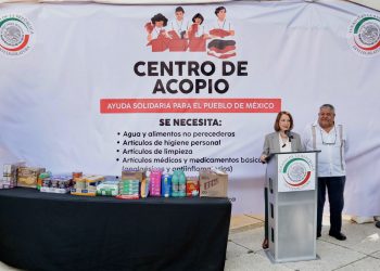 Senado instala centro de acopio para damnificados de lluvias