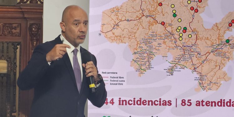 SICT atiende más de 600 incidencias en carreteras tras lluvias extraordinarias: Jesús Esteva