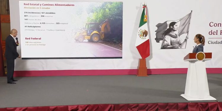 Avanza SICT en la reapertura de caminos; aún hay 191 localidades incomunicadas