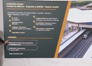 Avanza la primera fase del proyecto de trenes de pasajeros; inicia nueva etapa de licitaciones y estudios técnicos