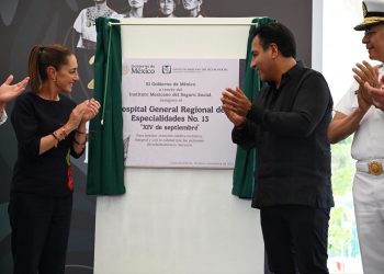 Sheinbaum y Eduardo Ramírez inauguran el Hospital de Especialidades del IMSS “XIV de septiembre” en Chiapas