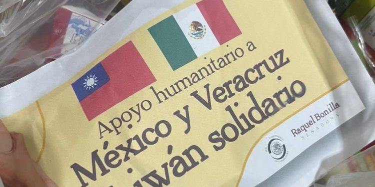 Indignación por despensas de Taiwán con el nombre de la senadora Raquel Bonilla