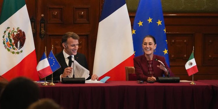Macron respalda respeto a la soberanía nacional y anuncia cooperación con México contra el narcotráfico