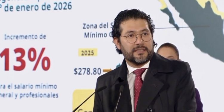 Salario mínimo subirá 13% en 2026; quedará en 315.04 pesos diarios