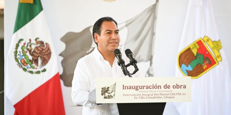 Eduardo Ramírez Aguilar refuerza infraestructura educativa en Chiapas con apoyo federal