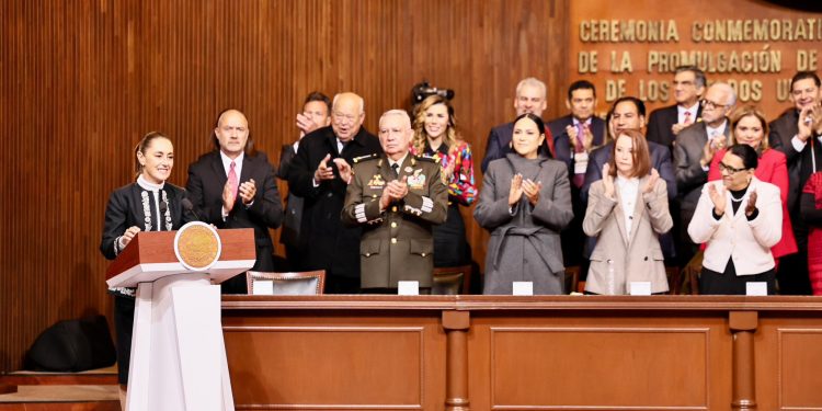 Pedro Haces respalda mensaje de Sheinbaum en el 109 aniversario de la Constitución